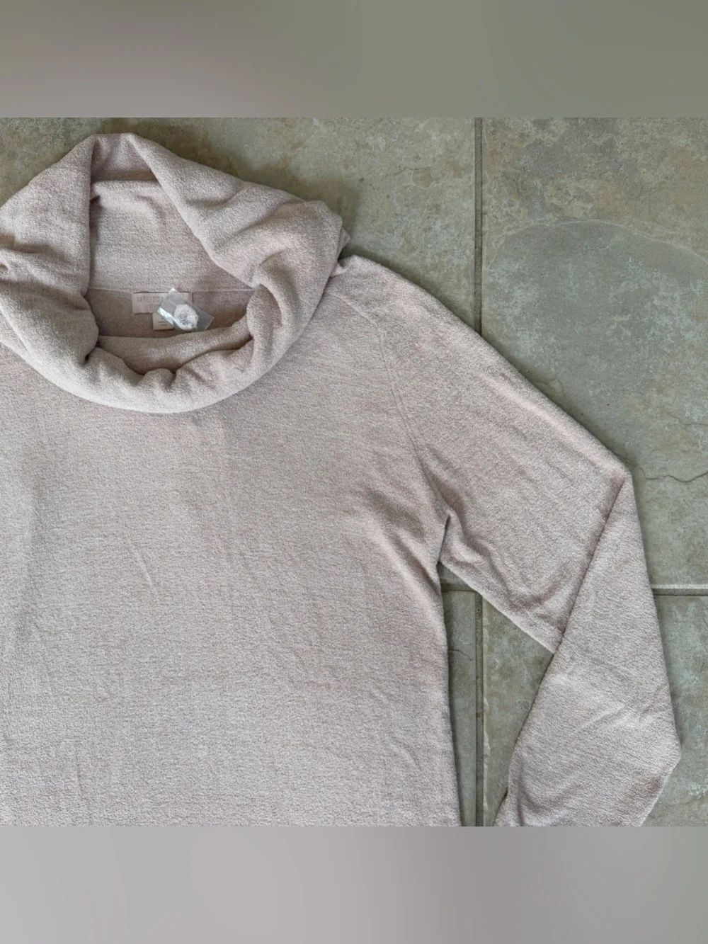 NWT Barefoot Dreams CozyChic Ultra Lite Coastal Cowl Neck Tunic Rosebud Medium